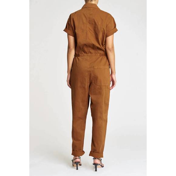 NEW PISTOLA grover short sleeve field suit in spicy brown - Picture 3 of 4